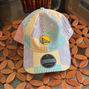 Golden State Warriors New Era 9Twenty BL Multiseer Adjustable Stripe Cap